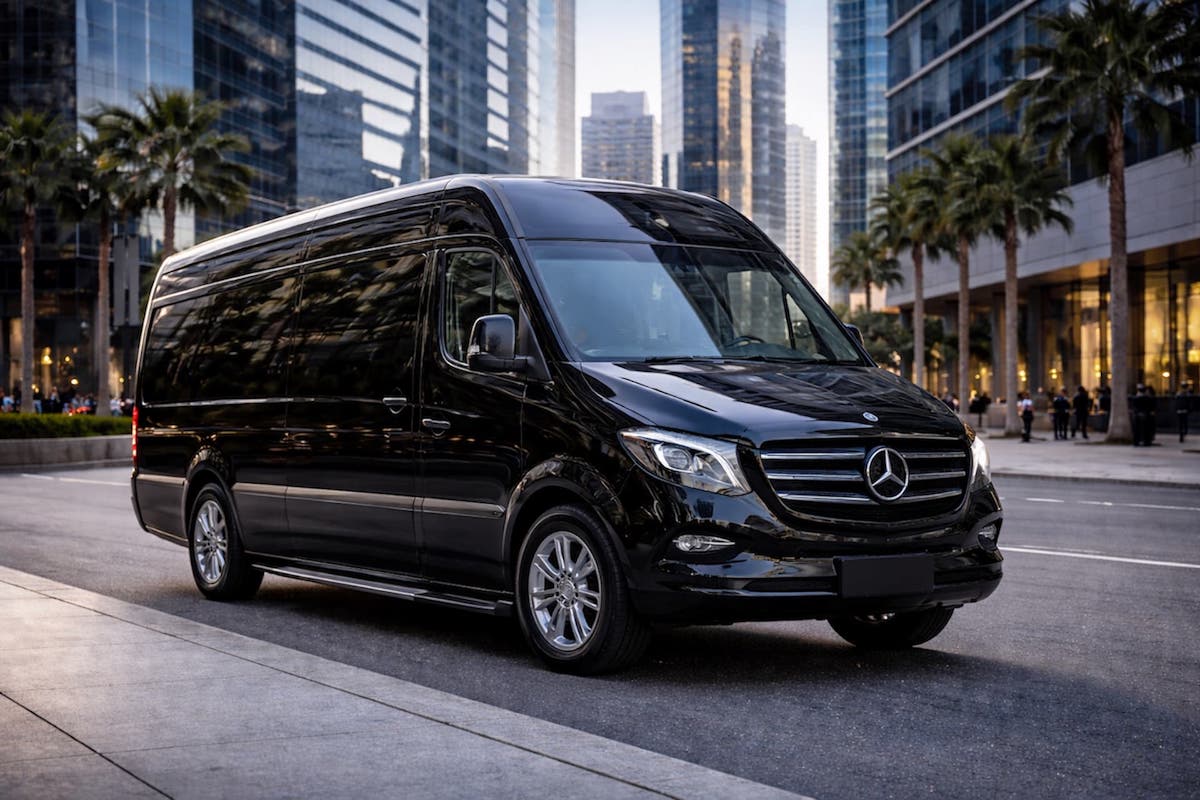 Mercedes Sprinter luxury van for corporate group transportation